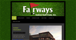 Desktop Screenshot of fairwaysindoorgolfclub.com