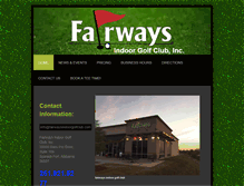 Tablet Screenshot of fairwaysindoorgolfclub.com